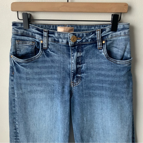 KUT FROM THE KLOTH Jeans Jean Wide Leg High Rise Classic Blue Size 2P - Picture 3 of 12